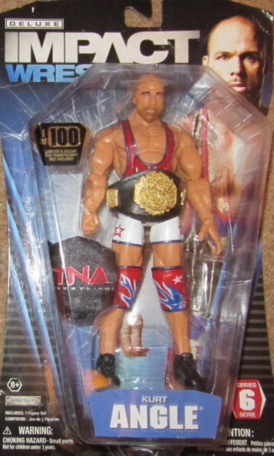 TNA/Impact Wrestling Jakks Pacific Deluxe Impact! 6 Kurt Angle [With Diecast Belt] Action & Toy Figures PWcatalog