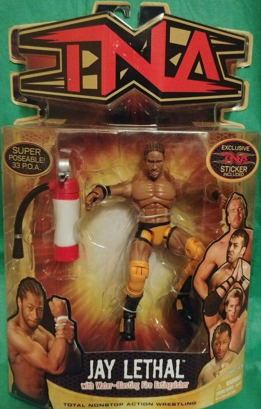 TNA/Impact Wrestling Marvel Toys TNA Wrestling Impact! 6 Jay Lethal [With Yellow Trunks] Action & Toy Figures PWcatalog