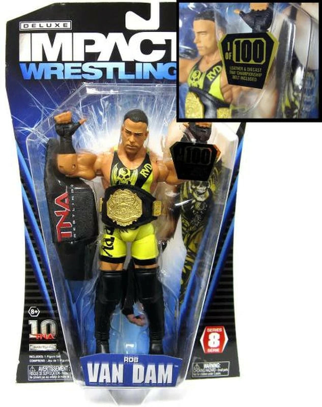 TNA/Impact Wrestling Jakks Pacific Deluxe Impact! 8 Rob Van Dam [With Diecast Belt] Action & Toy Figures PWcatalog