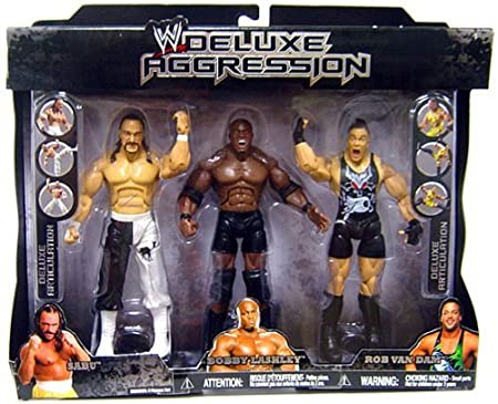 WWE Jakks Pacific Deluxe Aggression Multipacks 3 Sabu, Bobby Lashley & Rob Van Dam [Exclusive]