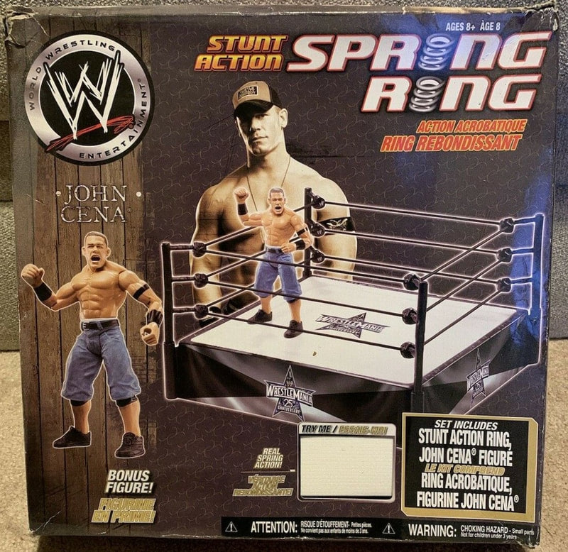 WWE Jakks Pacific Stunt Action Spring Ring [With John Cena] Action & Toy Figures PWcatalog