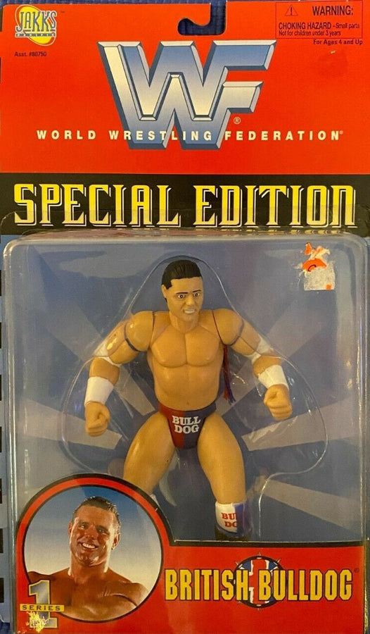 1998 WWF Jakks Pacific Special Edition Series 1 British Bulldog [Exclusive] Action & Toy Figures PWcatalog