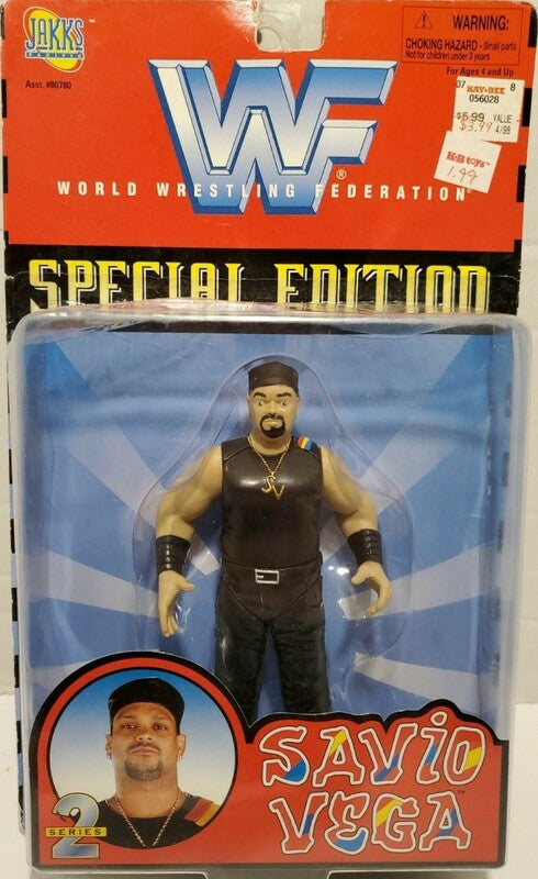 1998 WWF Jakks Pacific Special Edition Series 2 Savio Vega [Exclusive] Action & Toy Figures PWcatalog