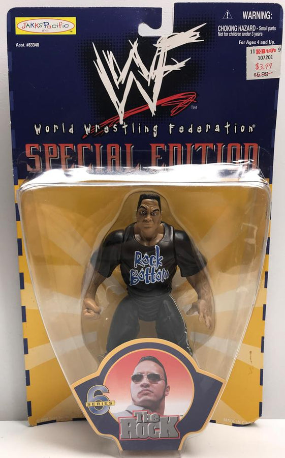 1999 WWF Jakks Pacific Special Edition Series 6 The Rock [Exclusive] Action & Toy Figures PWcatalog