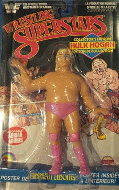 WWF LJN Wrestling Superstars 6 "Adorable" Adrian Adonis [Rerelease] Action & Toy Figures PWcatalog
