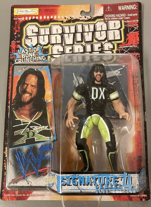 1999 WWF Jakks Pacific Signature Series 4 "Blue Edition" X-Pac [With Blue Signature] Action & Toy Figures PWcatalog