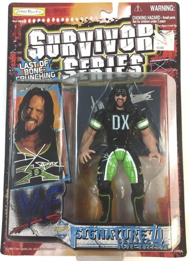 1999 WWF Jakks Pacific Signature Series 4 "Blue Edition" X-Pac [With White Signature] Action & Toy Figures PWcatalog