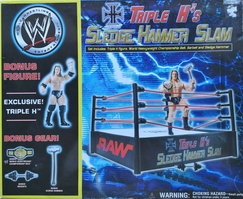 WWE Jakks Pacific Triple H's Sledge Hammer Ring [With Triple H] Action & Toy Figures PWcatalog