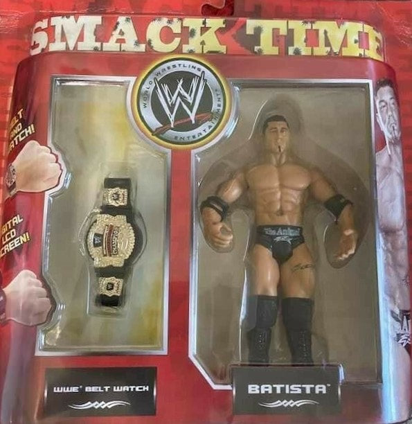 WWE Jakks Pacific Smack Time WWE Belt Watch & Batista Action & Toy Figures PWcatalog