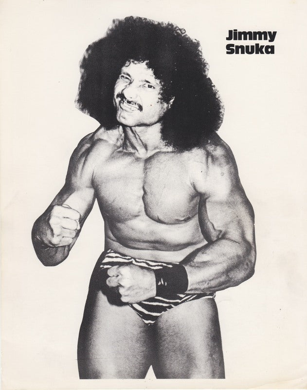 1980's WWWF Jimmy Superfly Snuka Promo Photo PWcatalog