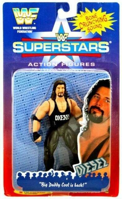 1997 WWF Jakks Pacific Superstars Series 1 Diesel [J-Hook Card]