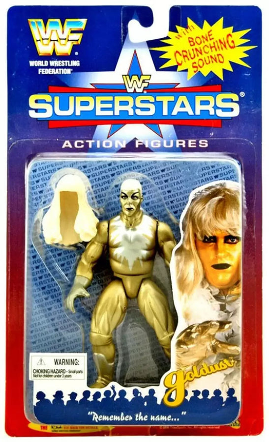 1996 WWF Jakks Pacific Superstars Series 1 Goldust [J-Hook Card] Action & Toy Figures PWcatalog