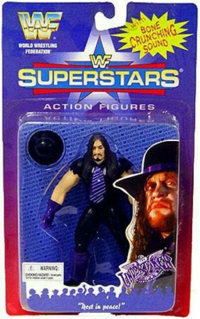 1996 WWF Jakks Pacific Superstars Series 1 Undertaker [J-Hook Card] Action & Toy Figures PWcatalog