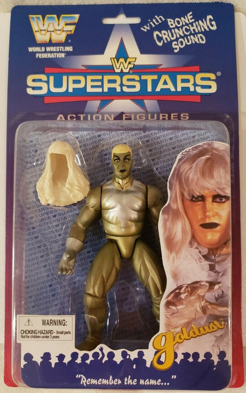 1996 WWF Jakks Pacific Superstars Series 1 Goldust [Butterfly Card]