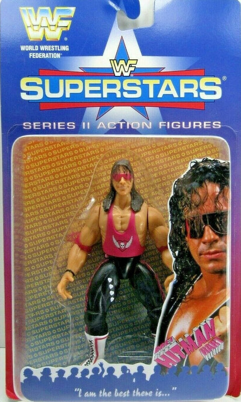 1996 WWF Jakks Pacific Superstars Series 2 Bret "Hitman" Hart Action & Toy Figures PWcatalog