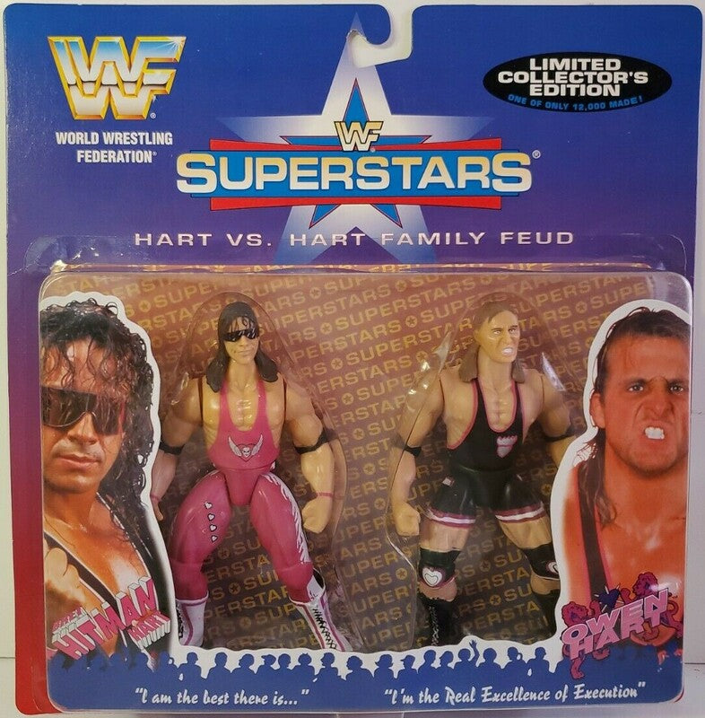 1997 WWF Jakks Pacific Superstars 2-Pack: Bret Hart vs. Owen Hart [Exclusive] Action & Toy Figures PWcatalog
