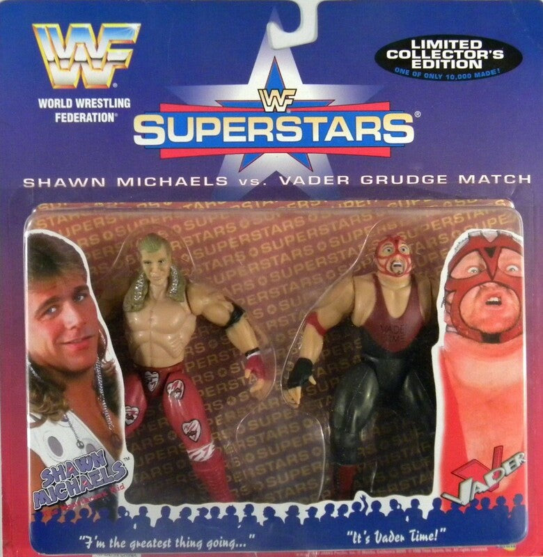 1997 WWF Jakks Pacific Superstars 2-Pack: Shawn Michaels vs. Vader [Exclusive] Action & Toy Figures PWcatalog