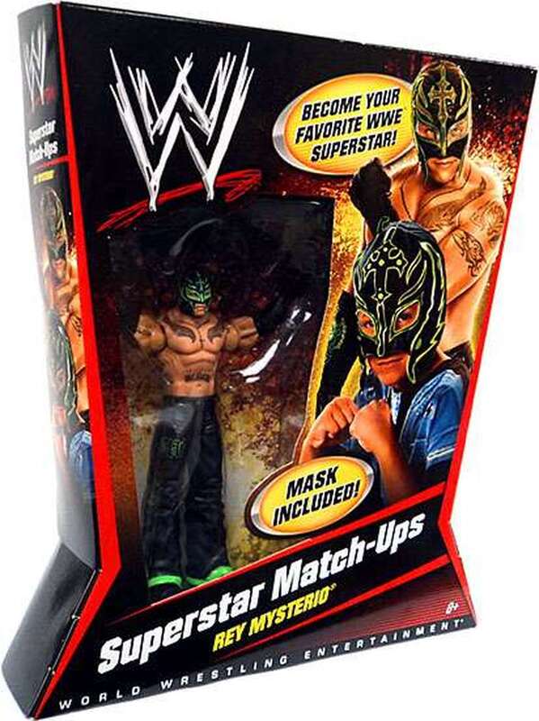WWE Mattel Superstar Match-Ups 1 Rey Mysterio [With Black & Green Mask] Action & Toy Figures PWcatalog