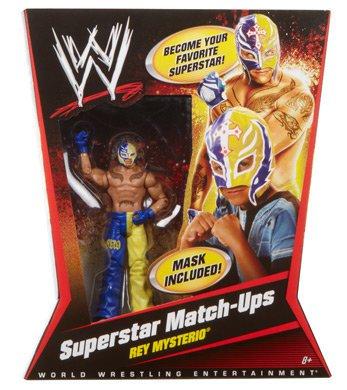 WWE Mattel Superstar Match-Ups 1 Rey Mysterio [With Blue & Yellow Mask] Action & Toy Figures PWcatalog