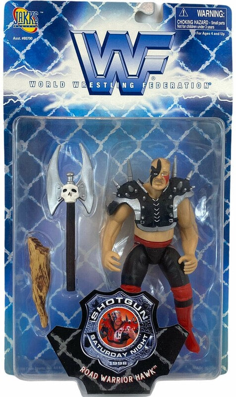 1998 WWF Jakks Pacific Shotgun Saturday Night Series 1 Road Warrior Hawk