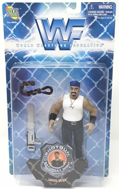 1998 WWF Jakks Pacific Shotgun Saturday Night Series 1 Savio Vega