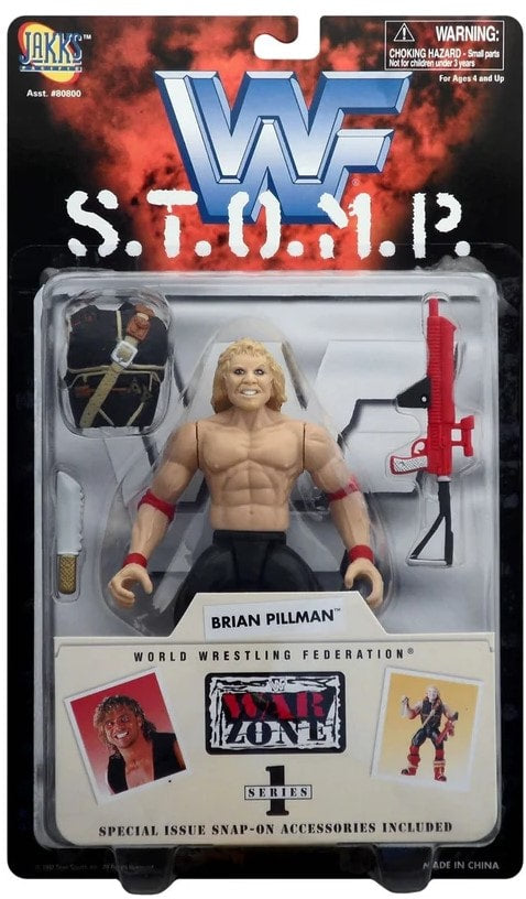 1998 WWF Jakks Pacific S.T.O.M.P. Series 1 Brian Pillman