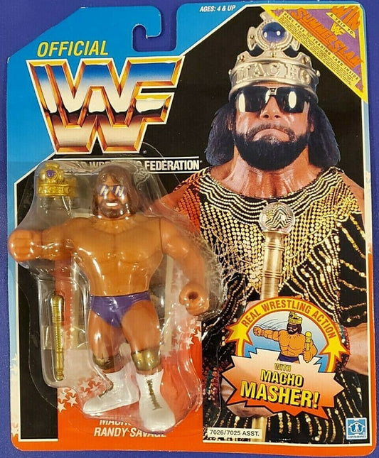 WWF Hasbro 2 "Macho King" Randy Savage with Macho Masher! - image 2