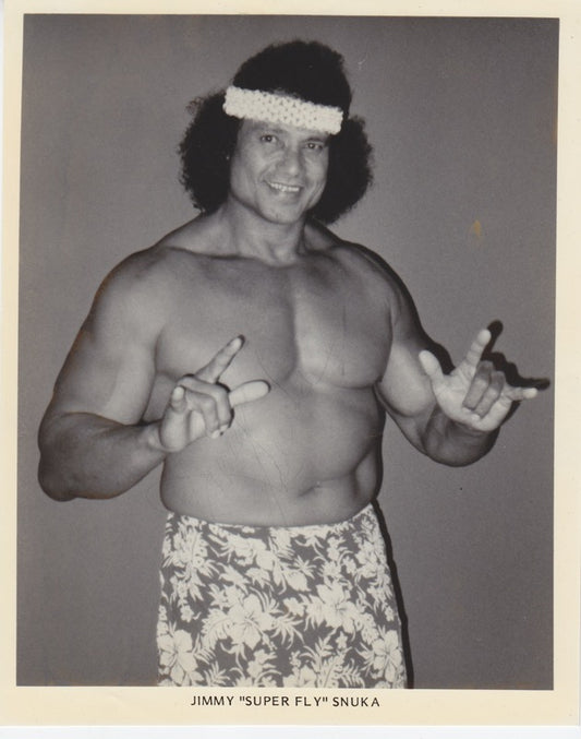 1980s AWA "Superfly" Jimmy Snuka Promo Photo