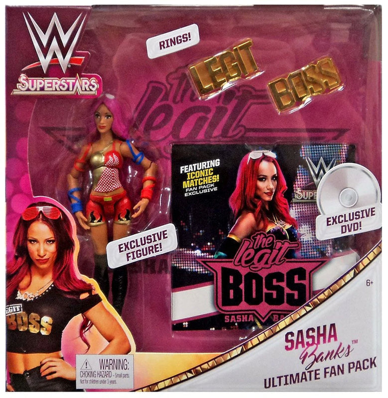 WWE Mattel Superstar Fashions 6-Inch Sasha Banks Ultimate Fan Pack [With Exclusive DVD] Action & Toy Figures PWcatalog