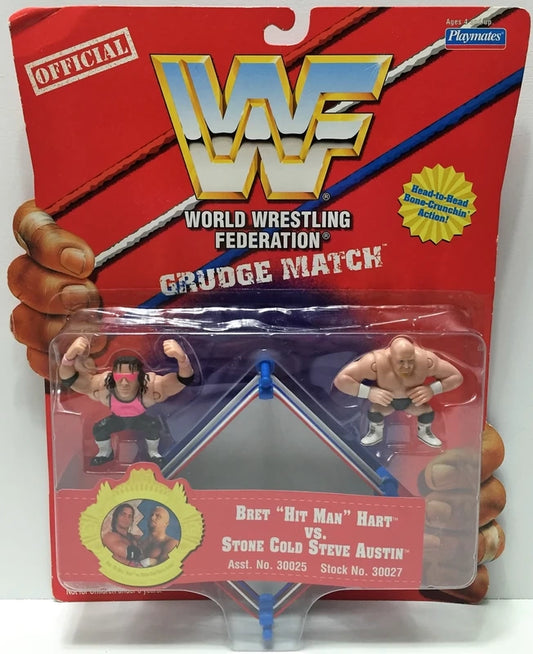 WWF Playmates Toys Grudge Match Bret "Hit Man" Hart vs. Stone Cold Steve Austin