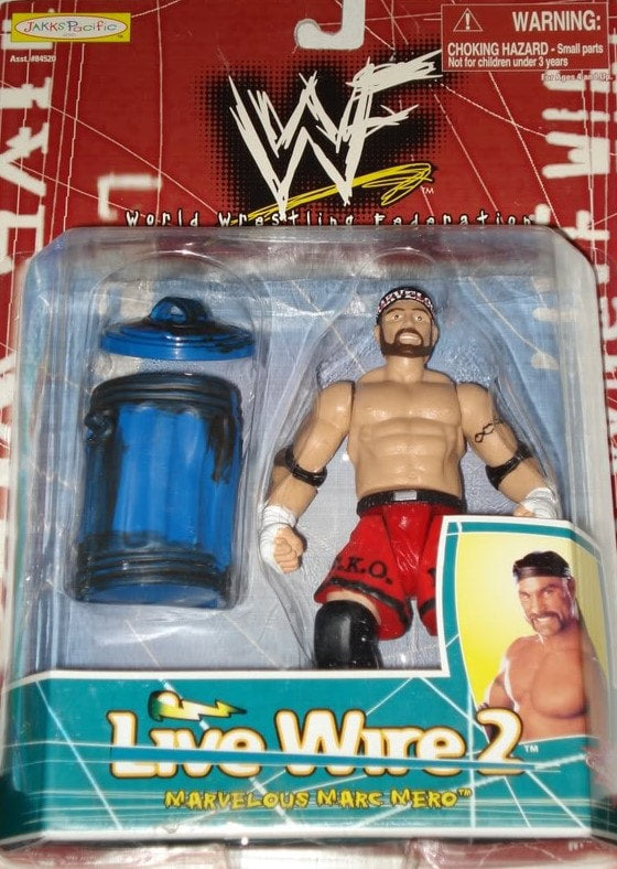 1999 WWF Jakks Pacific Live Wire Series 2 "Marvelous" Marc Mero [Exclusive] Action & Toy Figures PWcatalog