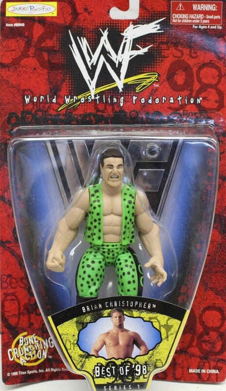 1998 WWF Jakks Pacific Best of 1998 Series 1 Brian Christopher [Exclusive] Action & Toy Figures PWcatalog