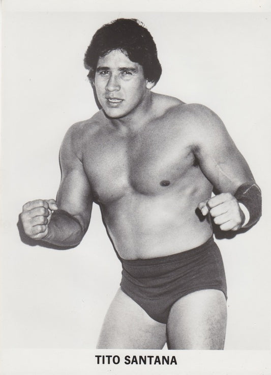 1980s NWA Tito Santana Promo Photo