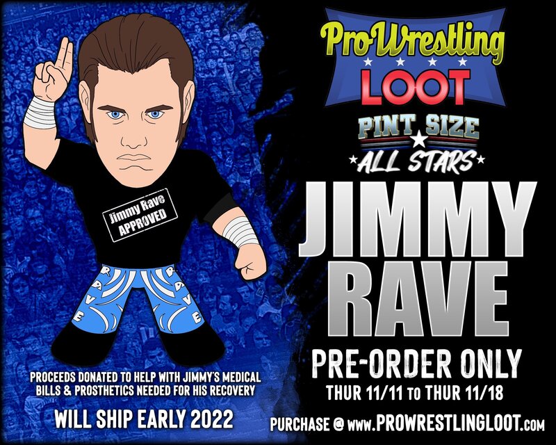 Pro Wrestling Loot Pint Size All Stars Limited Editions Jimmy Rave