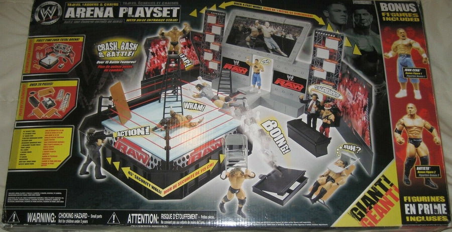 WWE Jakks Pacific Tables, Ladders & Chairs Arena Playset [With John Cena & Batista] Action & Toy Figures PWcatalog