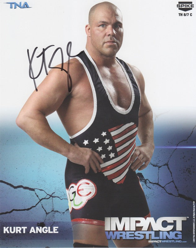 2011 IMPACT Kurt Angle P-29b (Signed)