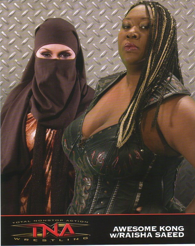 2007-2008 TNA Raisha Saeed (Cheerleader Melissa) & Awesome Kong 