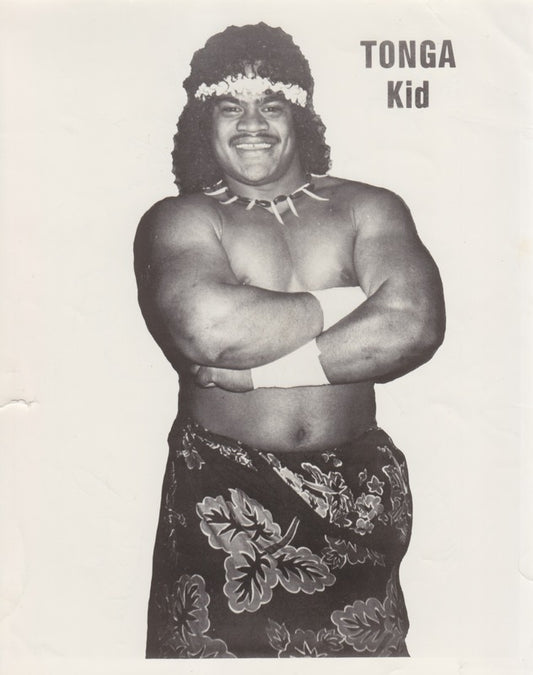 1980s WWWF Tonga Kid Promo Photo