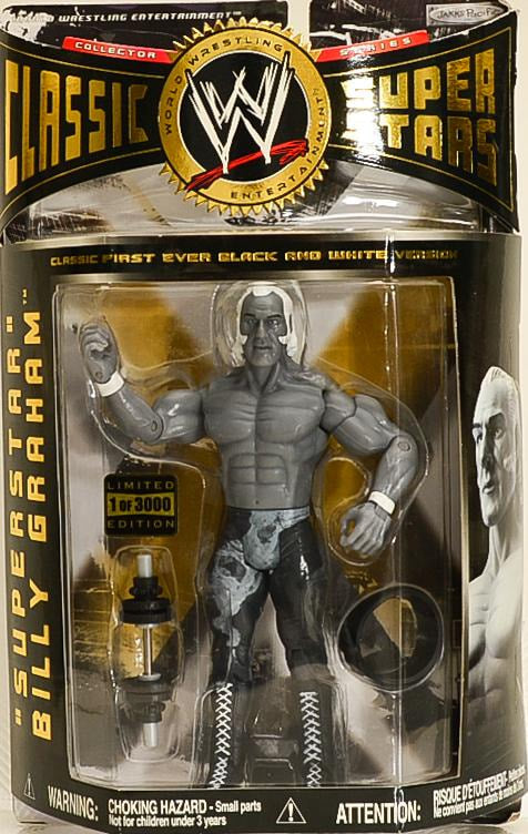 WWE Jakks Pacific Classic Superstars "Superstar" Billy Graham [Black & White Edition, Exclusive] Action & Toy Figures PWcatalog