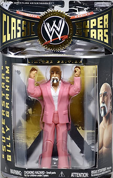 WWE Jakks Pacific Classic Superstars "Superstar" Billy Graham [With Pink Suit, Exclusive] Action & Toy Figures PWcatalog