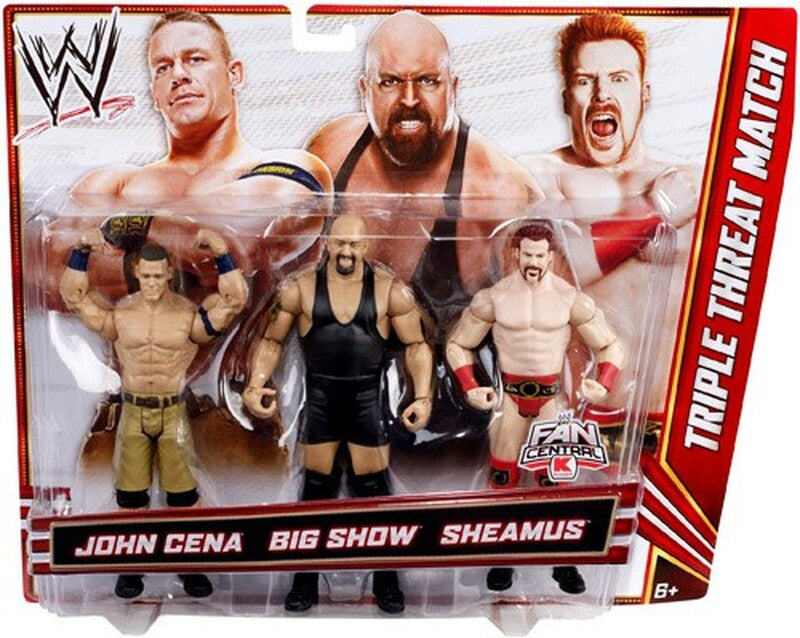 WWE Mattel Triple Threat Match 2 John Cena vs. Big Show vs. Sheamus [Exclusive] Action & Toy Figures PWcatalog