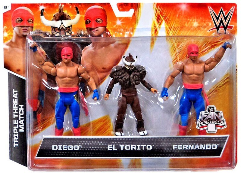 WWE Mattel Triple Threat Match 4 Diego, El Torito & Fernando [Exclusive]