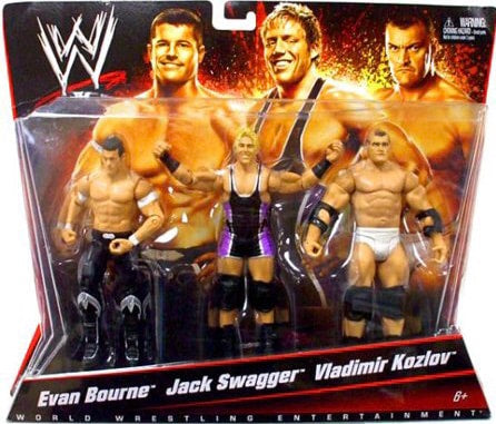 WWE Mattel 3-Packs 1 Evan Bourne, Jack Swagger & Vladimir Kozlov [Exclusive]