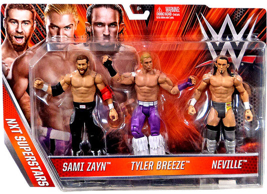 WWE Mattel 3-Packs 4 NXT Superstars: Sami Zayn, Tyler Breeze & Neville [Exclusive]