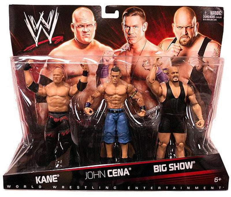 WWE Mattel 3-Packs 2 Kane, John Cena & Big Show [Exclusive] Action & Toy Figures PWcatalog