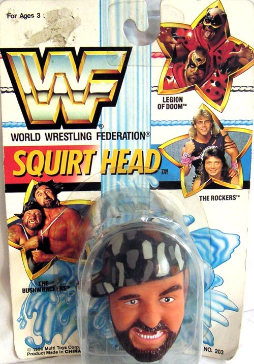 WWF Multi Toys Squirt Heads Bushwhacker Luke