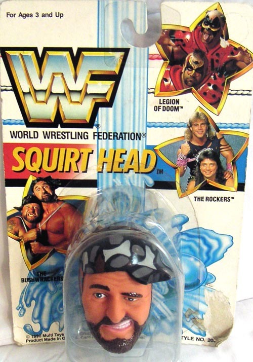 WWF Multi Toys Squirt Heads Bushwhacker Butch