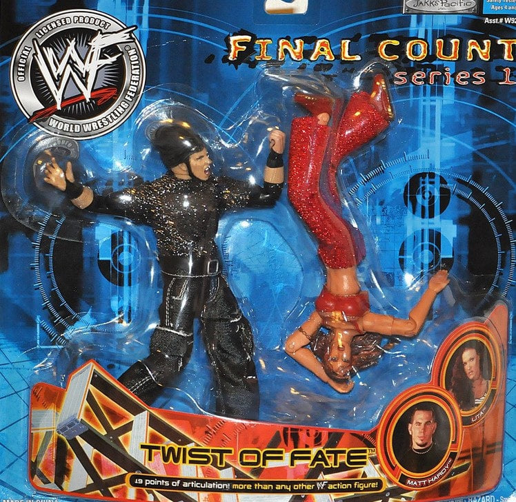 2001 WWF Jakks Pacific Final Count Series 1 "Twist of Fate": Matt Hardy & Lita Action & Toy Figures PWcatalog