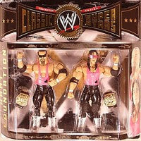 WWE Jakks Pacific Classic Superstars 2-Packs 1 Hart Foundation: Jim "The Anvil" Neidhart & Bret "Hit Man" Hart [With Black Knee Pads] Action & Toy Figures PWcatalog
