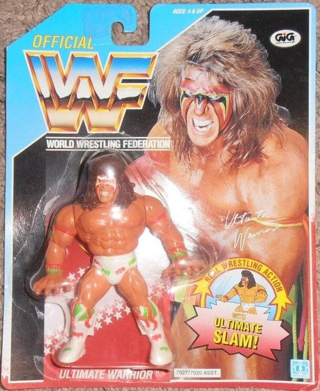 WWF Hasbro 2 Ultimate Warrior with Ultimate Slam!